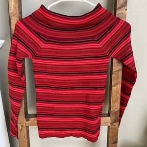 NWT Forever 21 striped off the shoulder sweater - S